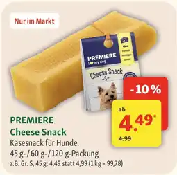 Fressnapf PREMIERE Cheese Snack Käsesnack für Hunde. Angebot