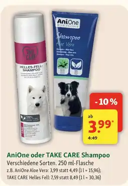 Fressnapf Anione oder TAKE CARE Shampoo Angebot