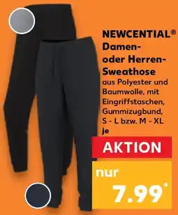 Kaufland NEWCENTIAL Damen- oder Herren Sweathose Angebot