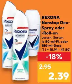Kaufland REXONA Nonstop Deo-Spray oder -Roll-on Angebot