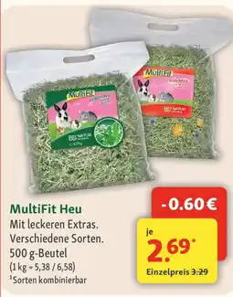 Fressnapf MultiFit Heu Mit leckeren Extras. Angebot