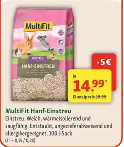 Fressnapf MultiFit Hanf-Einstreu Angebot