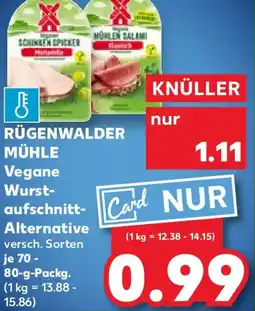 Kaufland RÜGENWALDER MÜHLE Vegane Wurstaufschnitt-Alternative Angebot