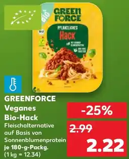Kaufland GREENFORCE Veganes Bio-Hack Angebot