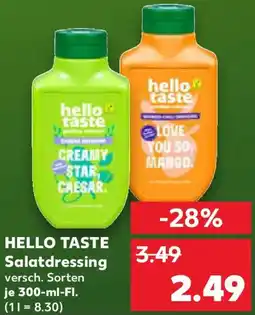 Kaufland HELLO TASTE Salatdressing Angebot