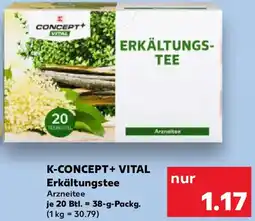 Kaufland K-CONCEPT+ VITAL Erkältungstee Angebot