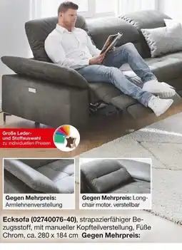 Möbelzentrum Pforzheim Pure home ecksofa Angebot