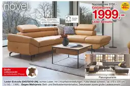 Möbelzentrum Pforzheim Novel leder-ecksofa Angebot