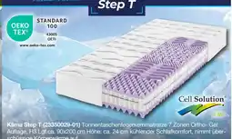 Möbelzentrum Pforzheim Cell solution tonnentaschenfederkernmatratze 7 zonen klima step t Angebot