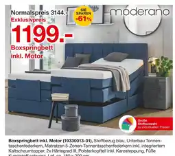 Möbelzentrum Pforzheim Moderano boxspringbett inkl. motor Angebot