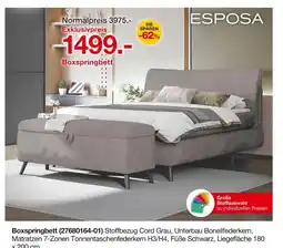 Möbelzentrum Pforzheim Esposa boxspringbett Angebot