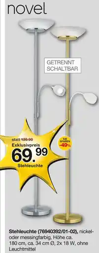 Möbelzentrum Pforzheim Novel stehleuchte Angebot