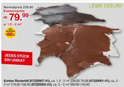 Möbelzentrum Pforzheim Linea natura echtes rinderfell Angebot