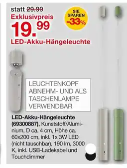 Möbelzentrum Pforzheim Led-akku-hängeleuchte Angebot