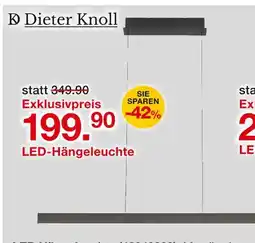 Möbelzentrum Pforzheim Dieter knoll led-hängeleuchte Angebot