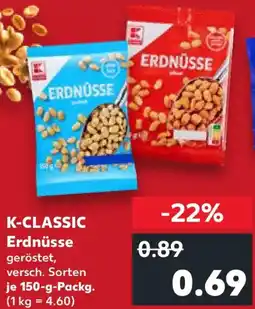 Kaufland K-CLASSIC Erdnüsse Angebot