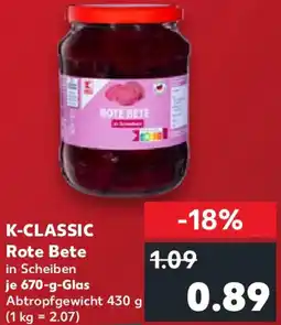 Kaufland K-CLASSIC Rote Bete Angebot
