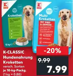 Kaufland K-CLASSIC Hundenahrung Kroketten Angebot