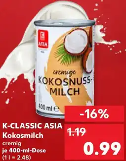 Kaufland K-CLASSIC ASIA Kokosmilch Angebot