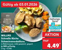 Kaufland WILLMS Schnelle Küche Schweinemedaillons Angebot