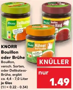 Kaufland KNORR Bouillon oder Brühe Angebot