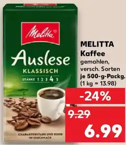 Kaufland MELITTA Kaffee Angebot
