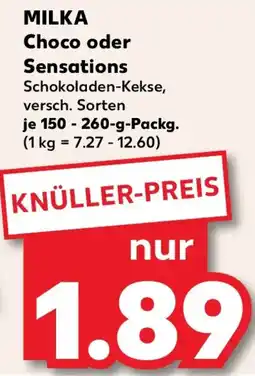 Kaufland MILKA Choco oder Sensations Angebot