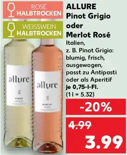 Kaufland ALLURE Pinot Grigio oder Merlot Rosé Angebot
