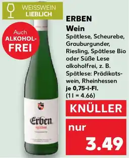 Kaufland ERBEN Wein Angebot