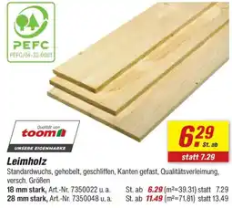 toom Baumarkt Leimholz Angebot