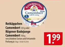 Famila Nord Ost Rotkäppchen Camembert oder Rügener Badejunge Camembert Angebot