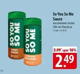 Famila Nord Ost So You So Me Sauce Angebot