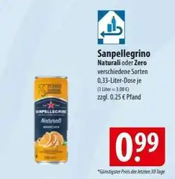 Famila Nord Ost Sanpellegrino Naturali oder Zero Angebot