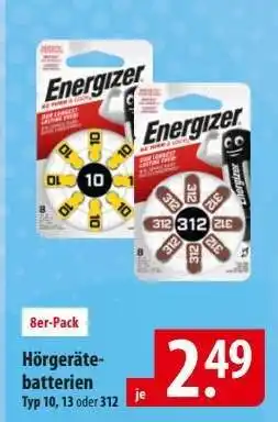 Famila Nord Ost ENERGIZER Hörgerätebatterien Angebot