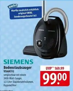Famila Nord Ost SIEMENS Bodenstaubsauger VS06V212 Angebot