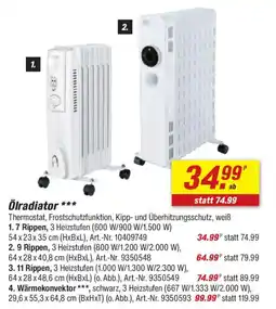 toom Baumarkt Ölradiator Angebot