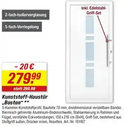 toom Baumarkt Kunststoff-Haustür „Boston" ** Angebot