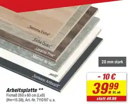 toom Baumarkt Arbeitsplatte Angebot