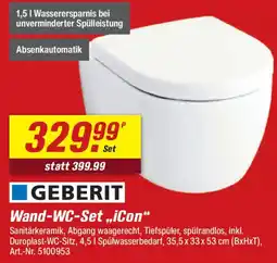 toom Baumarkt GEBERIT Wand-WC-Set,,iCon" Angebot