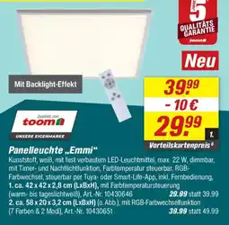 toom Baumarkt Panelleuchte „,Emmi" Angebot