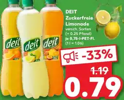 Kaufland DEIT Zuckerfreie Limonade Angebot