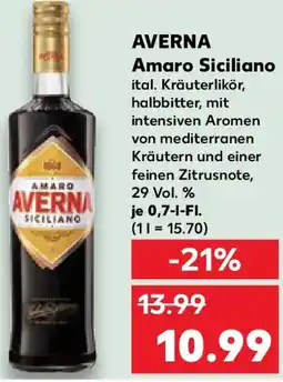 Kaufland AVERNA Amaro Siciliano Angebot