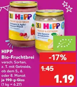 Kaufland HIPP Bio-Fruchtbrei Angebot