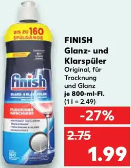 Kaufland FINISH Glanz- und Klarspüler Angebot
