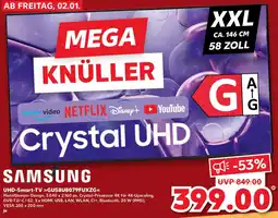 Kaufland SAMSUNG UHD-Smart-TV GU58U8079FUXZG Angebot