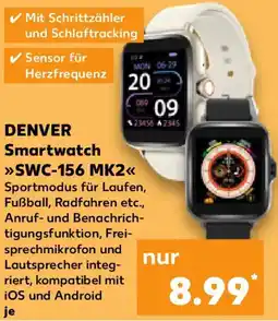 Kaufland DENVER Smartwatch SWC-156 MK2 Angebot