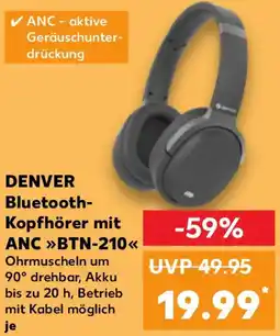 Kaufland DENVER Bluetooth Kopfhörer mit ANC BTN-210 Angebot