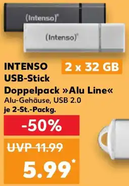 Kaufland INTENSO USB-Stick Doppelpack Alu Line Angebot