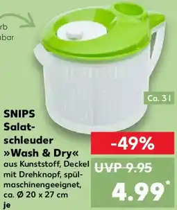 Kaufland SNIPS Salatschleuder Wash & Dry Angebot