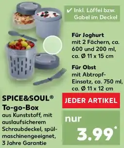 Kaufland SPICE&SOUL To-go-Box Angebot